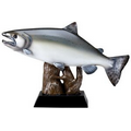 Resin Salmon Sculpture - 9 1/2"x6 1/2"